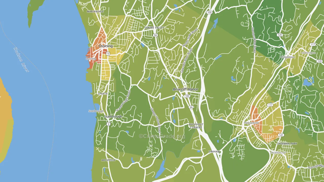 10510, NY Map of Vehicle Theft Rates