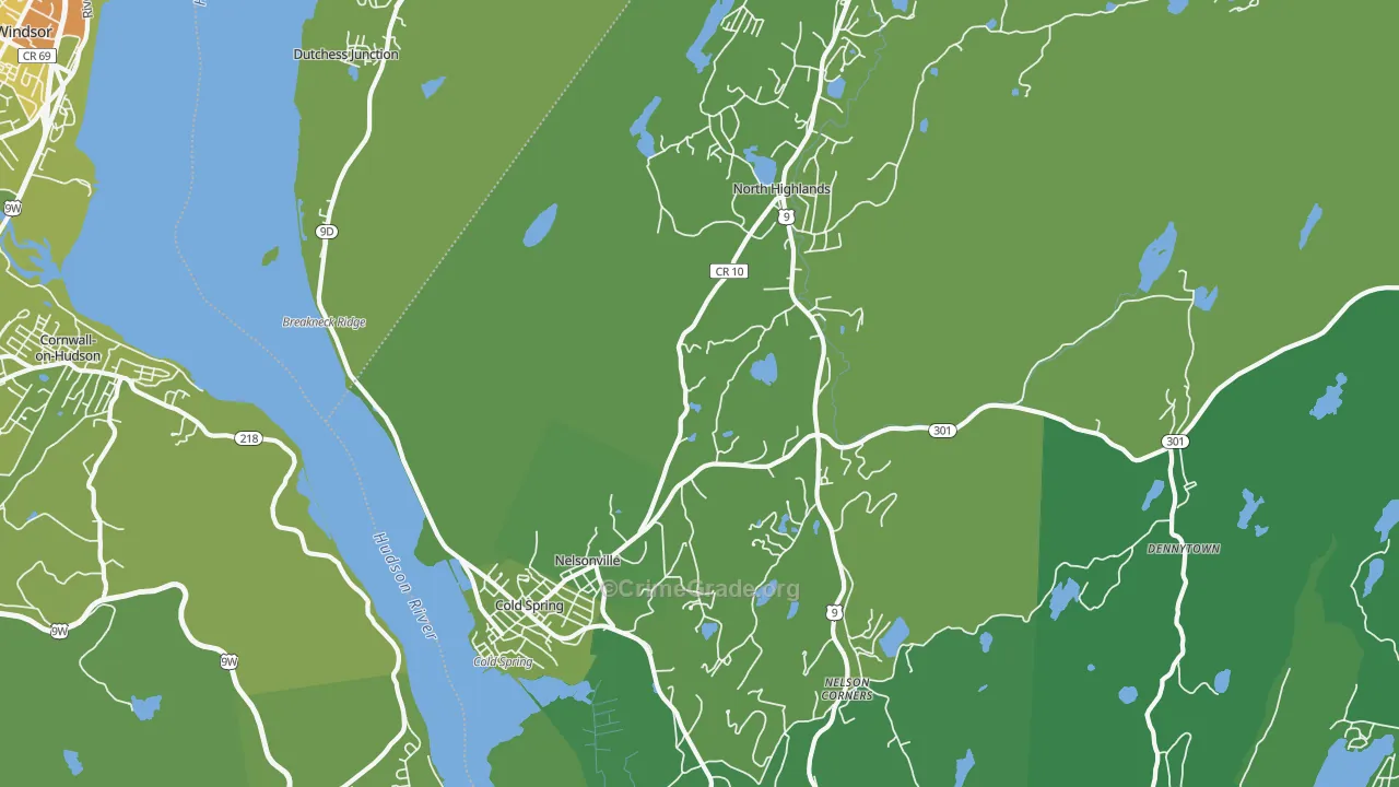 10516, NY Map of Vehicle Theft Rates