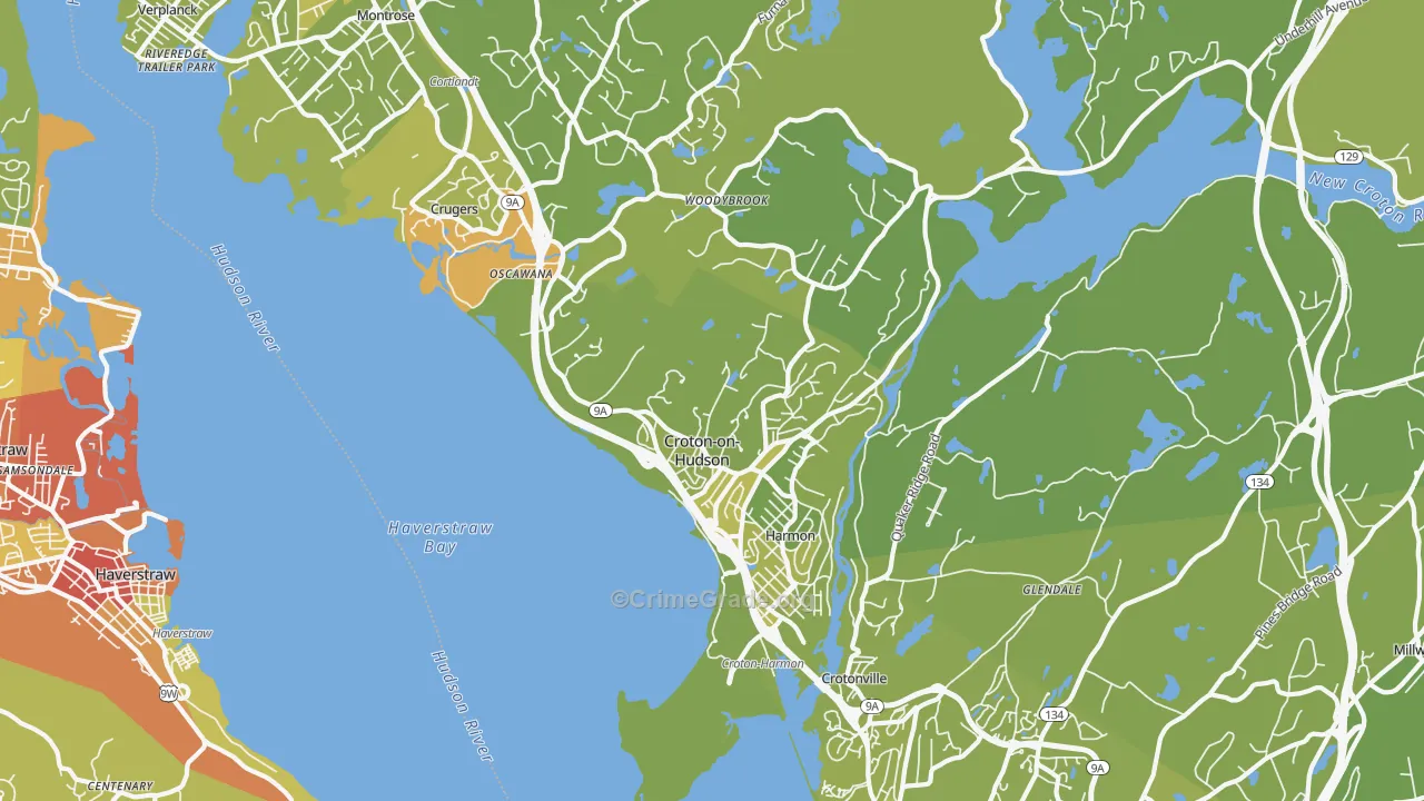 10520, NY Map of Vehicle Theft Rates