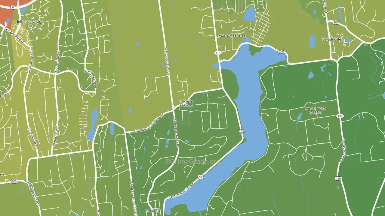 10527, NY Map of Vehicle Theft Rates