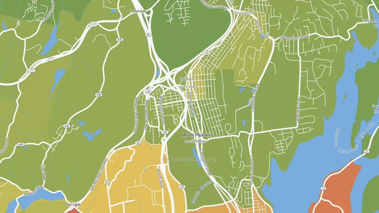 10532, NY Map of Vehicle Theft Rates