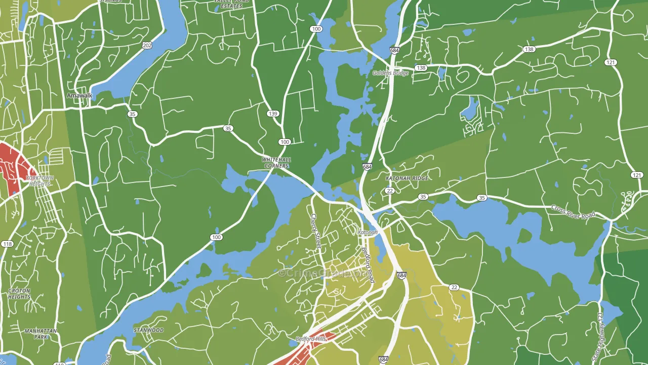 10536, NY Map of Vehicle Theft Rates