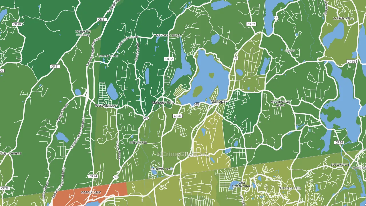 10541, NY Map of Vehicle Theft Rates