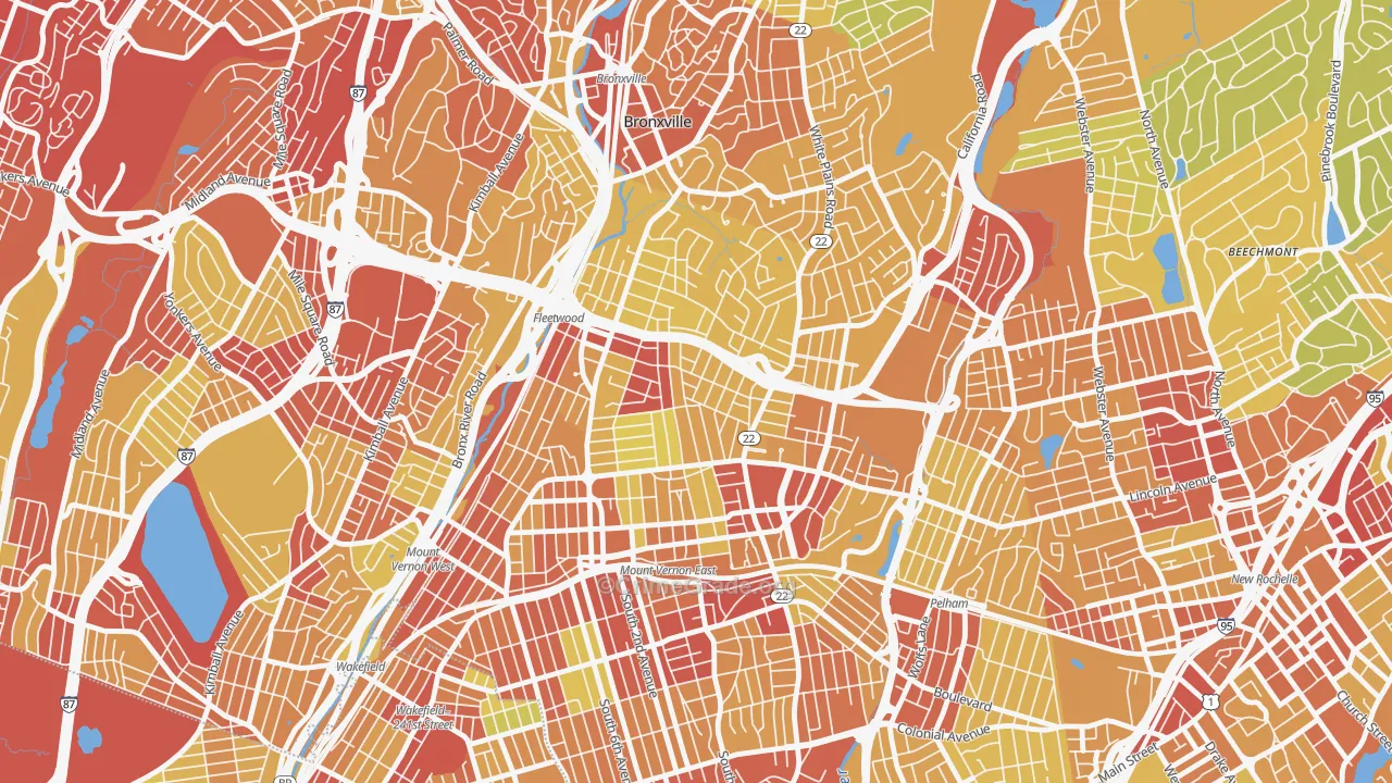 10552, NY Map of Vehicle Theft Rates