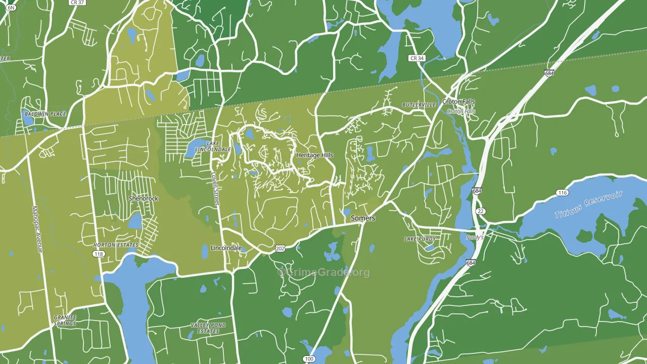 10589, NY Map of Vehicle Theft Rates