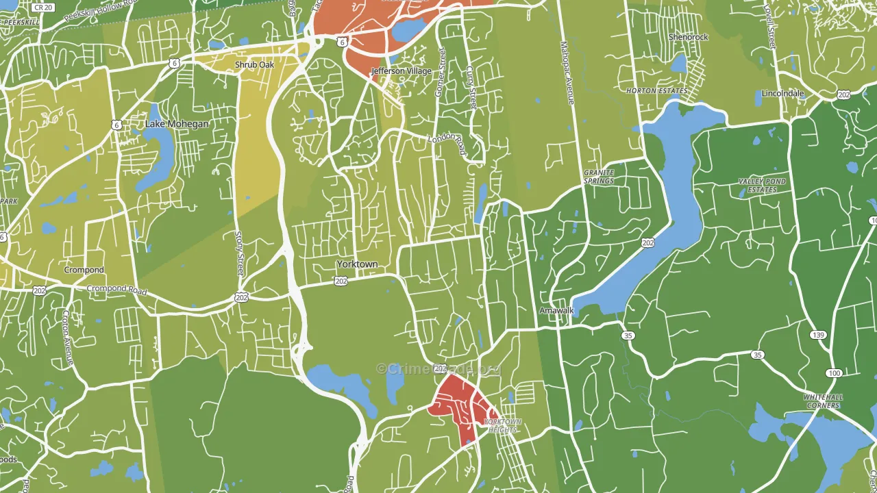 10598, NY Map of Vehicle Theft Rates
