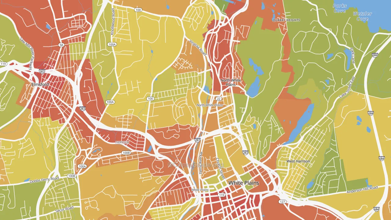 10603, NY Map of Vehicle Theft Rates