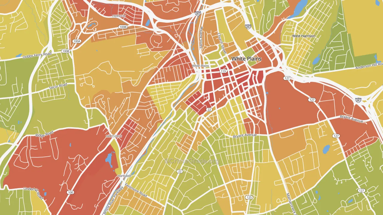 10606, NY Map of Vehicle Theft Rates