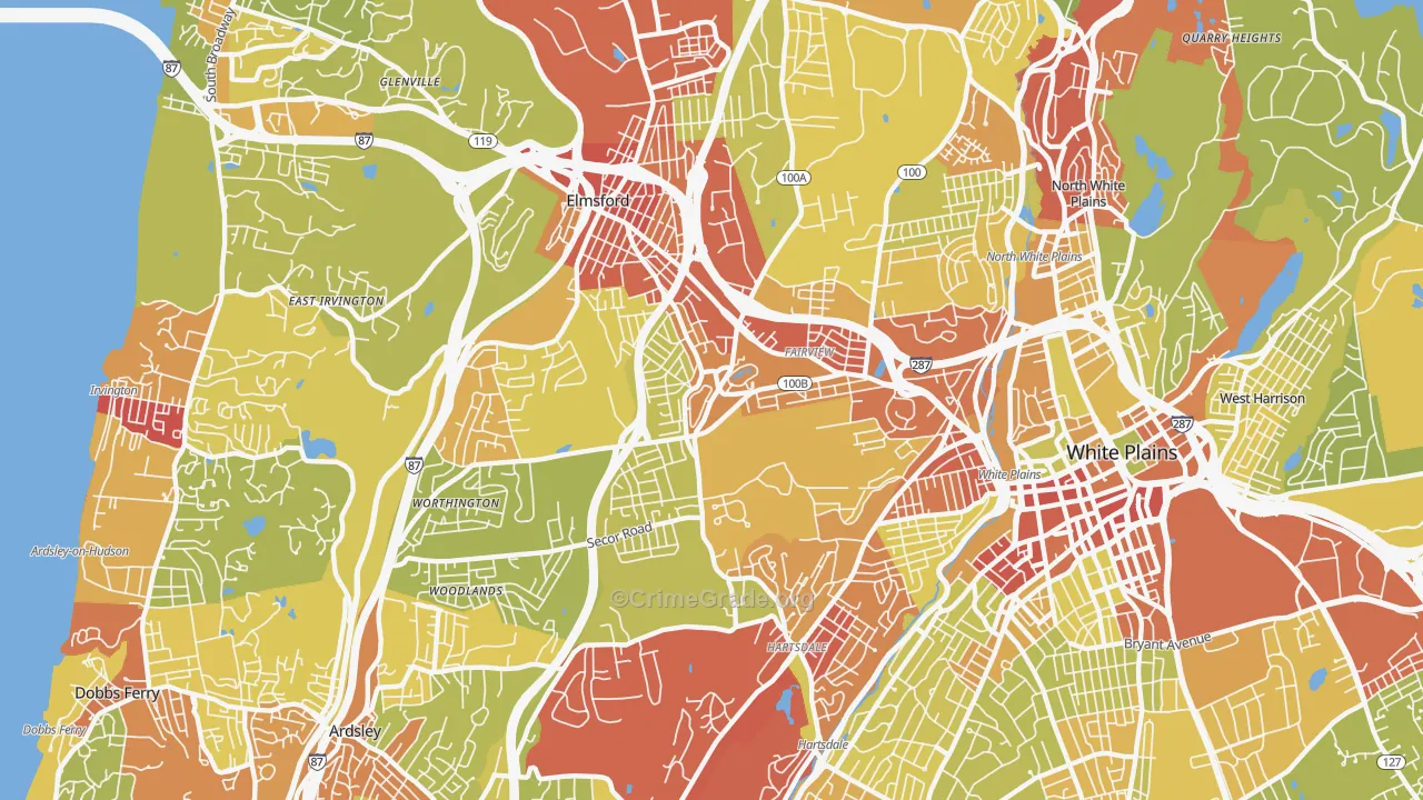 10607, NY Map of Vehicle Theft Rates