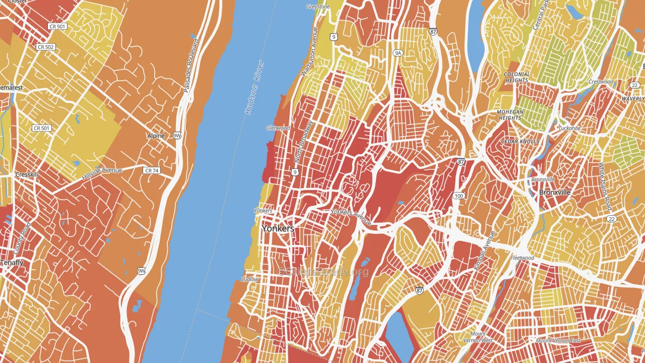 10701, NY Map of Vehicle Theft Rates