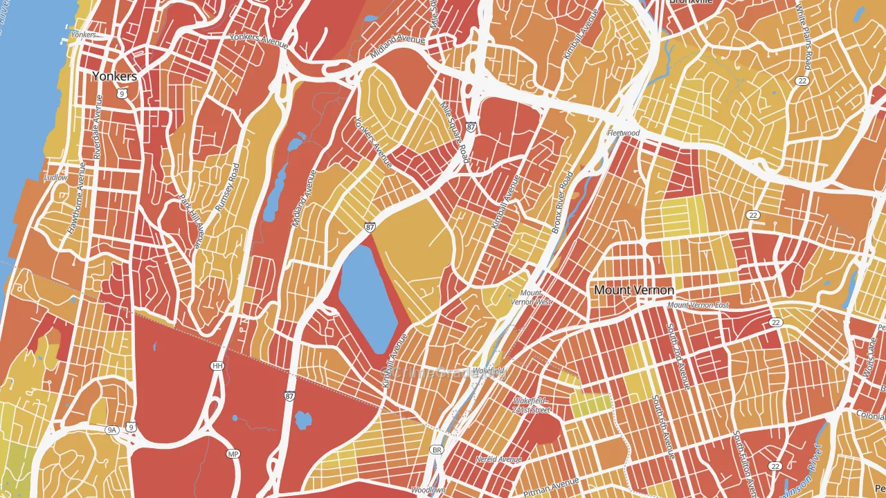 10704, NY Map of Vehicle Theft Rates