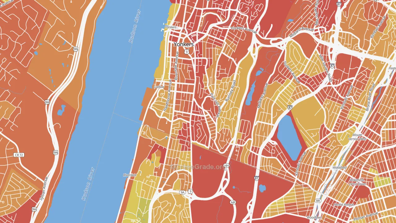 10705, NY Map of Vehicle Theft Rates
