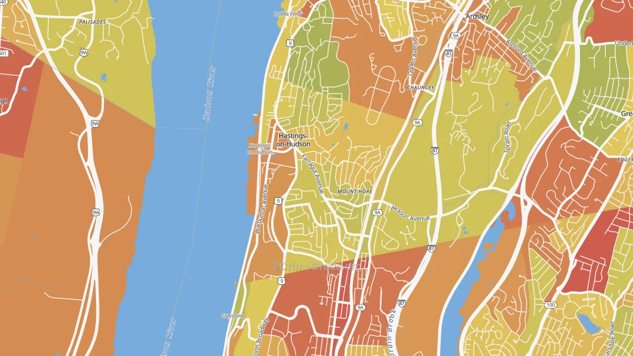 10706, NY Map of Vehicle Theft Rates
