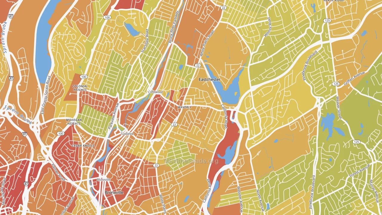 10709, NY Map of Vehicle Theft Rates