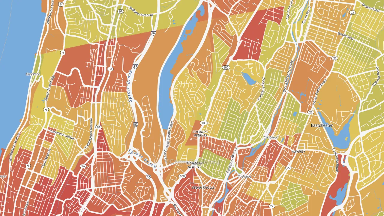 10710, NY Map of Vehicle Theft Rates