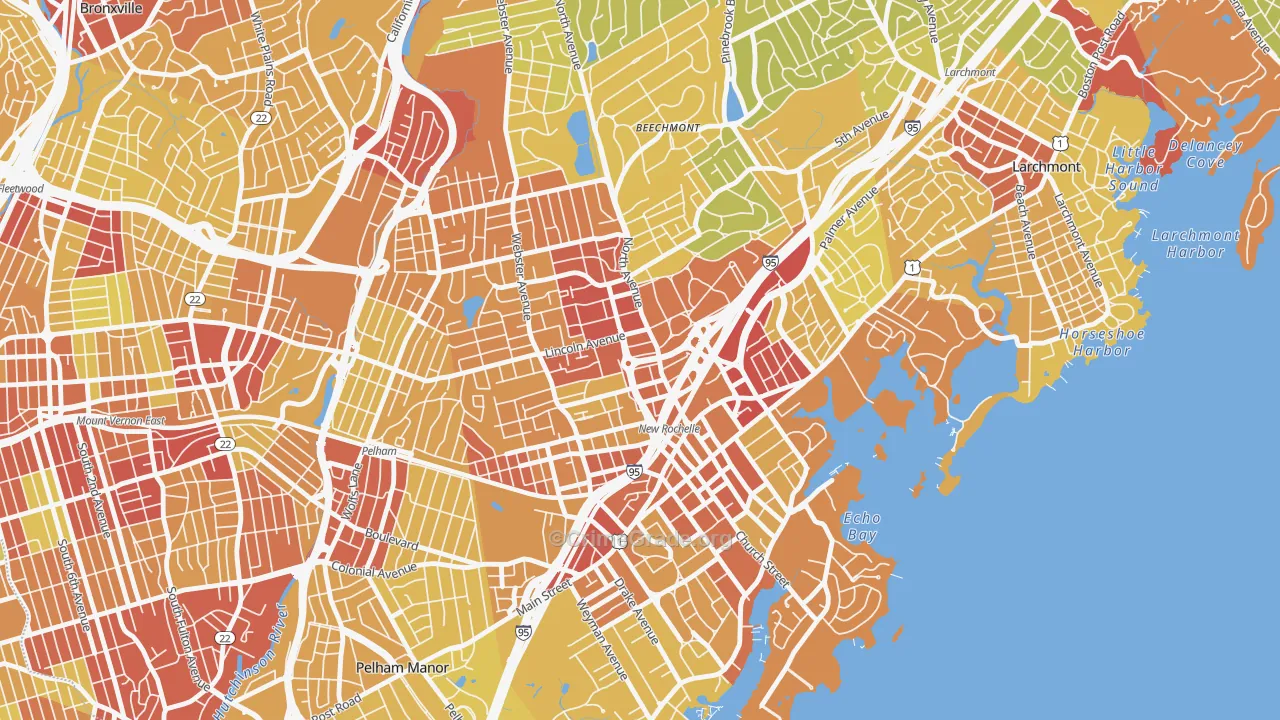 10801, NY Map of Vehicle Theft Rates