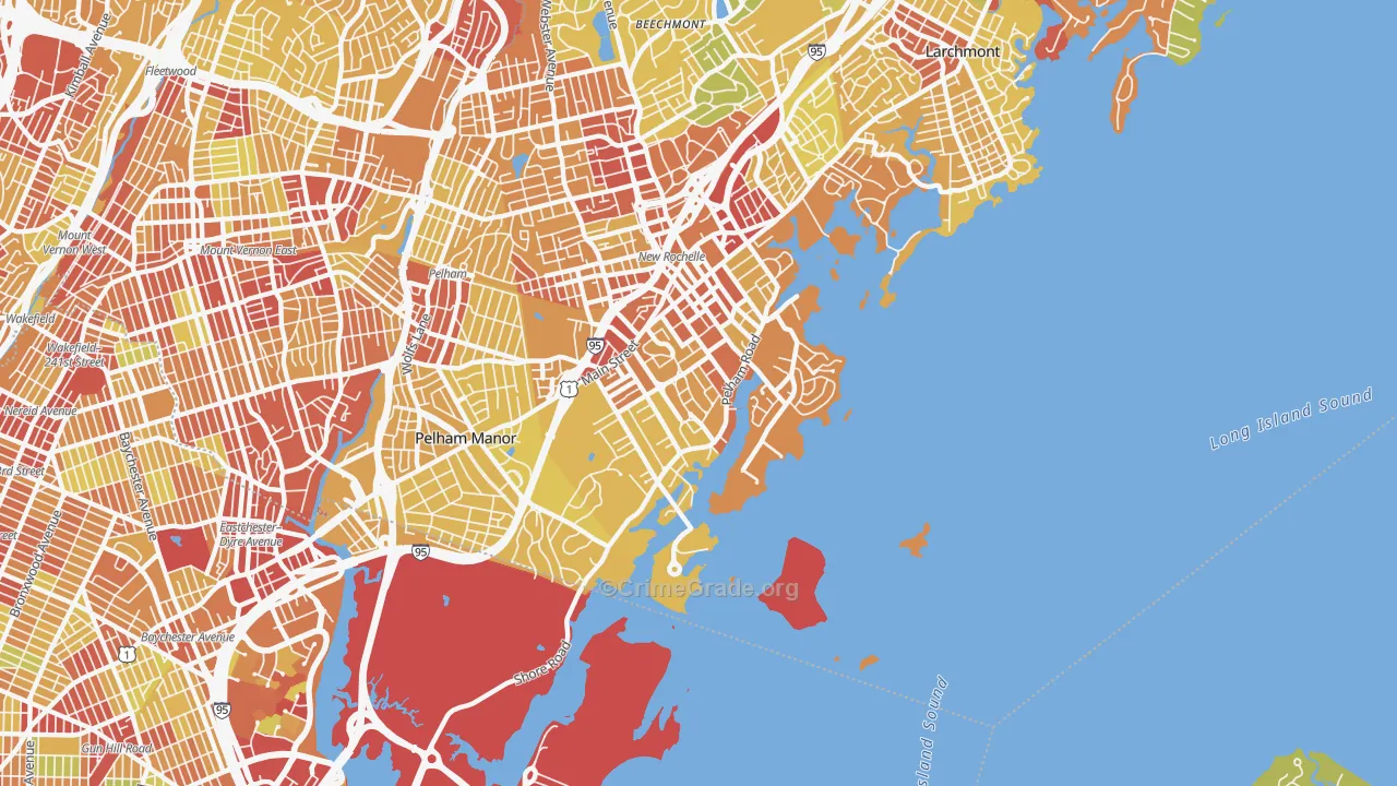 10805, NY Map of Vehicle Theft Rates