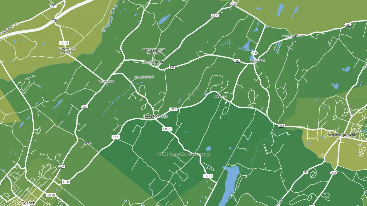 10916, NY Map of Vehicle Theft Rates