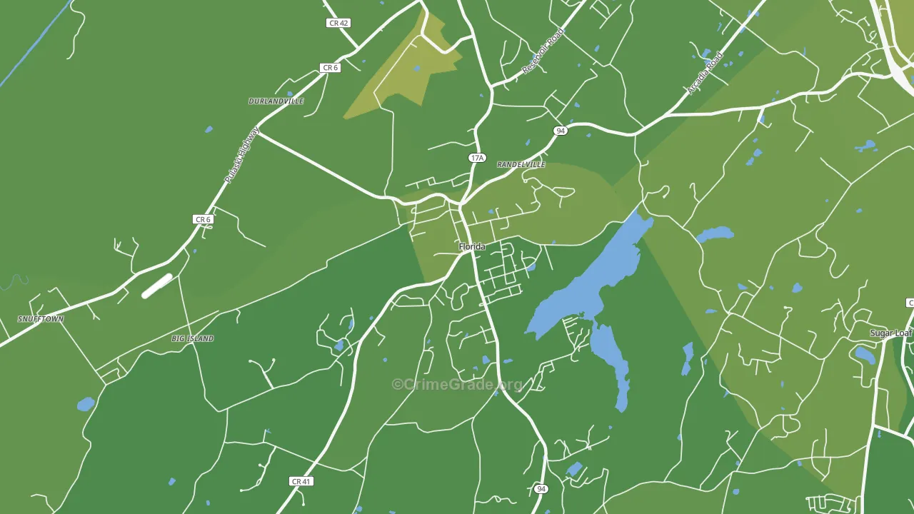 10921, NY Map of Vehicle Theft Rates