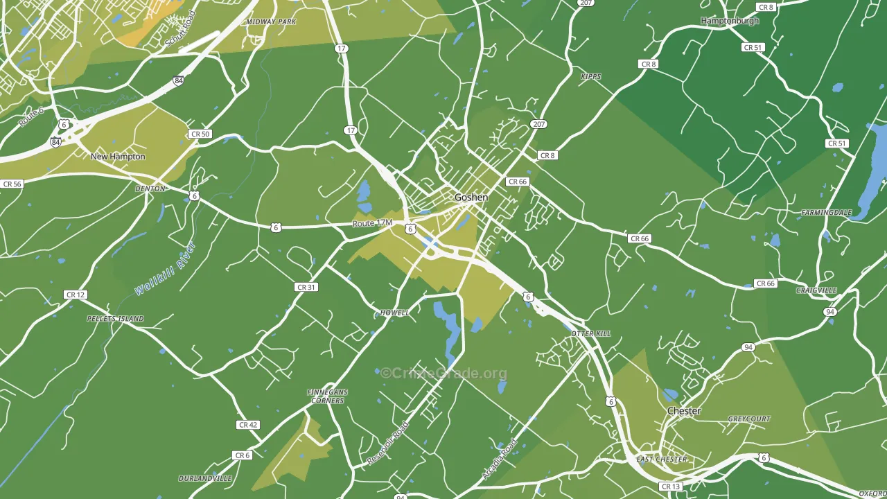 10924, NY Map of Vehicle Theft Rates