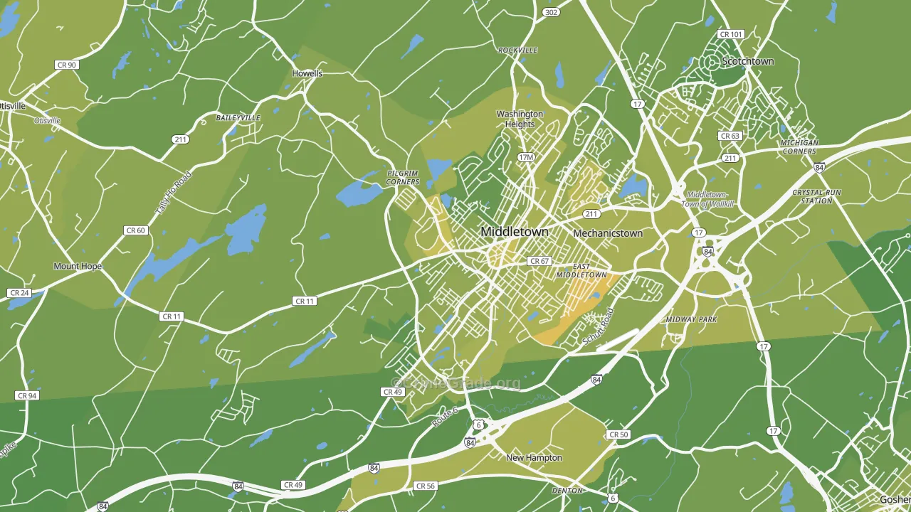 10940, NY Map of Vehicle Theft Rates