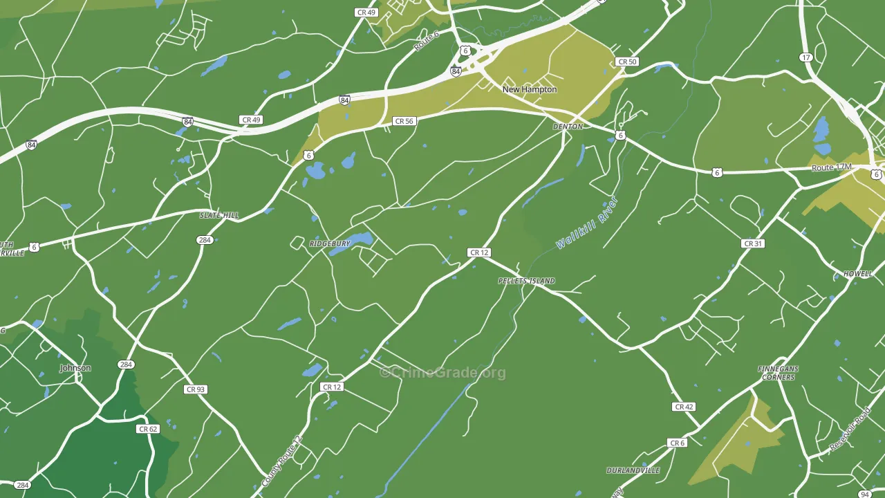10958, NY Map of Vehicle Theft Rates