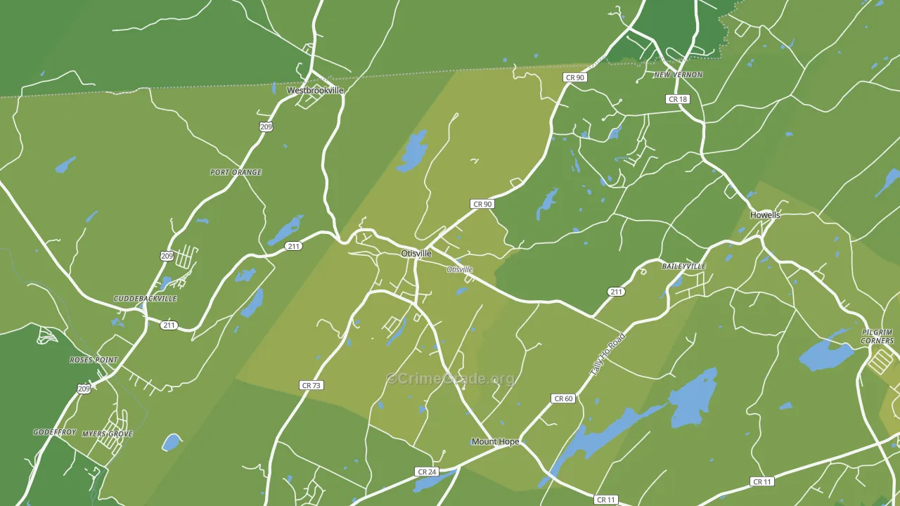 10963, NY Map of Vehicle Theft Rates