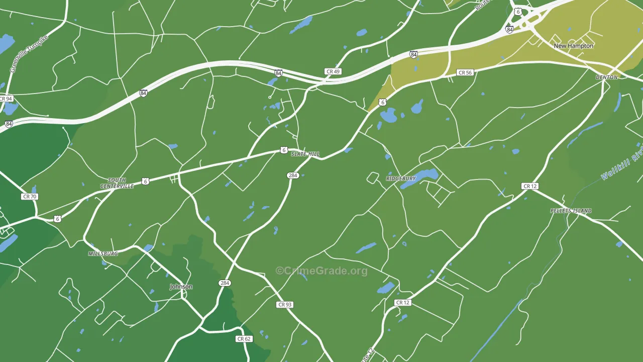 10973, NY Map of Vehicle Theft Rates