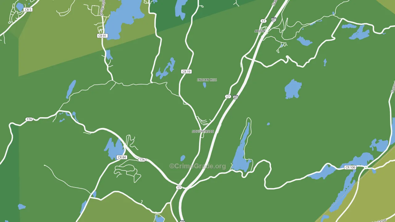 10975, NY Map of Vehicle Theft Rates