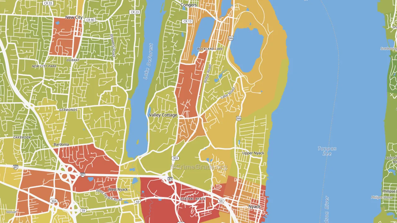 10989, NY Map of Vehicle Theft Rates