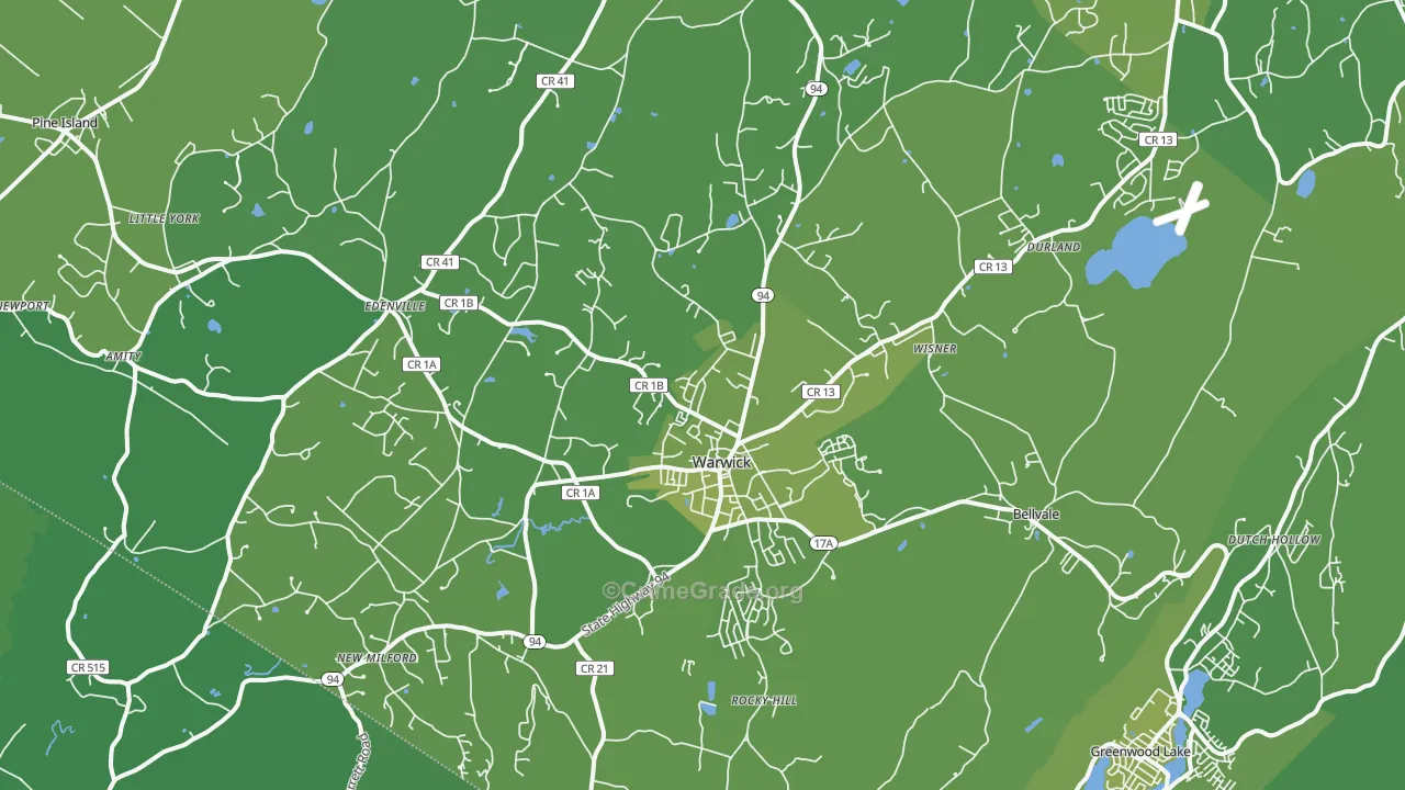 10990, NY Map of Vehicle Theft Rates