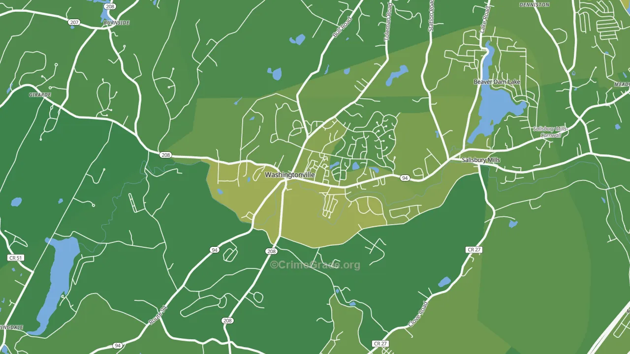 10992, NY Map of Vehicle Theft Rates