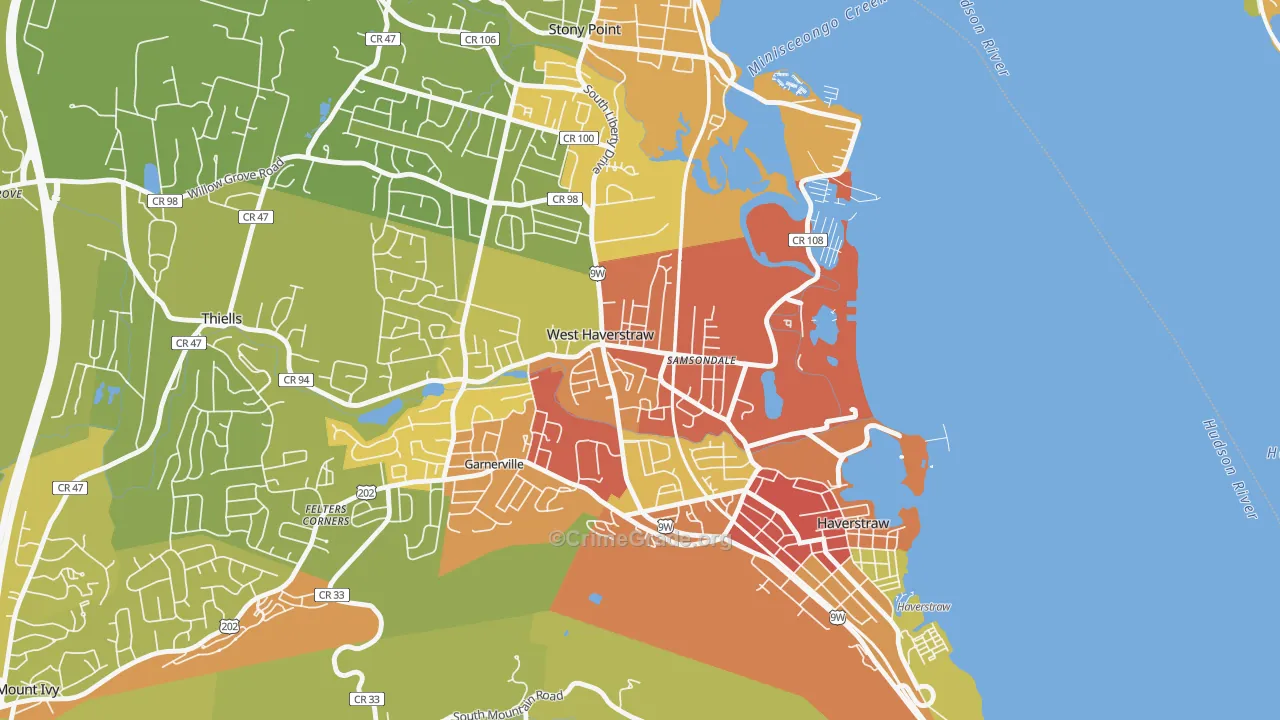 10993, NY Map of Vehicle Theft Rates