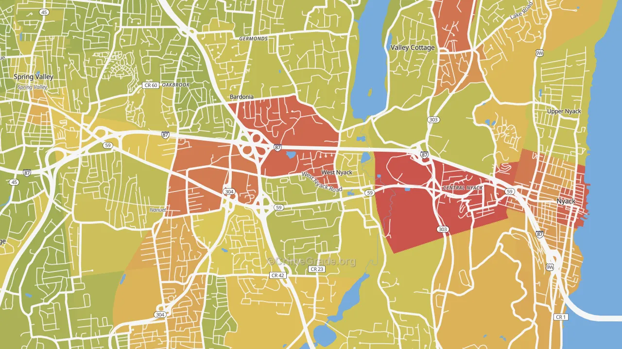 10994, NY Map of Vehicle Theft Rates