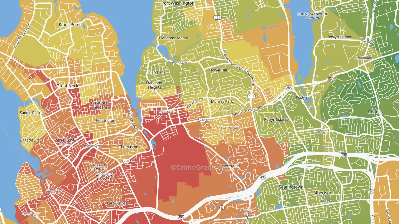 11030, NY Map of Vehicle Theft Rates