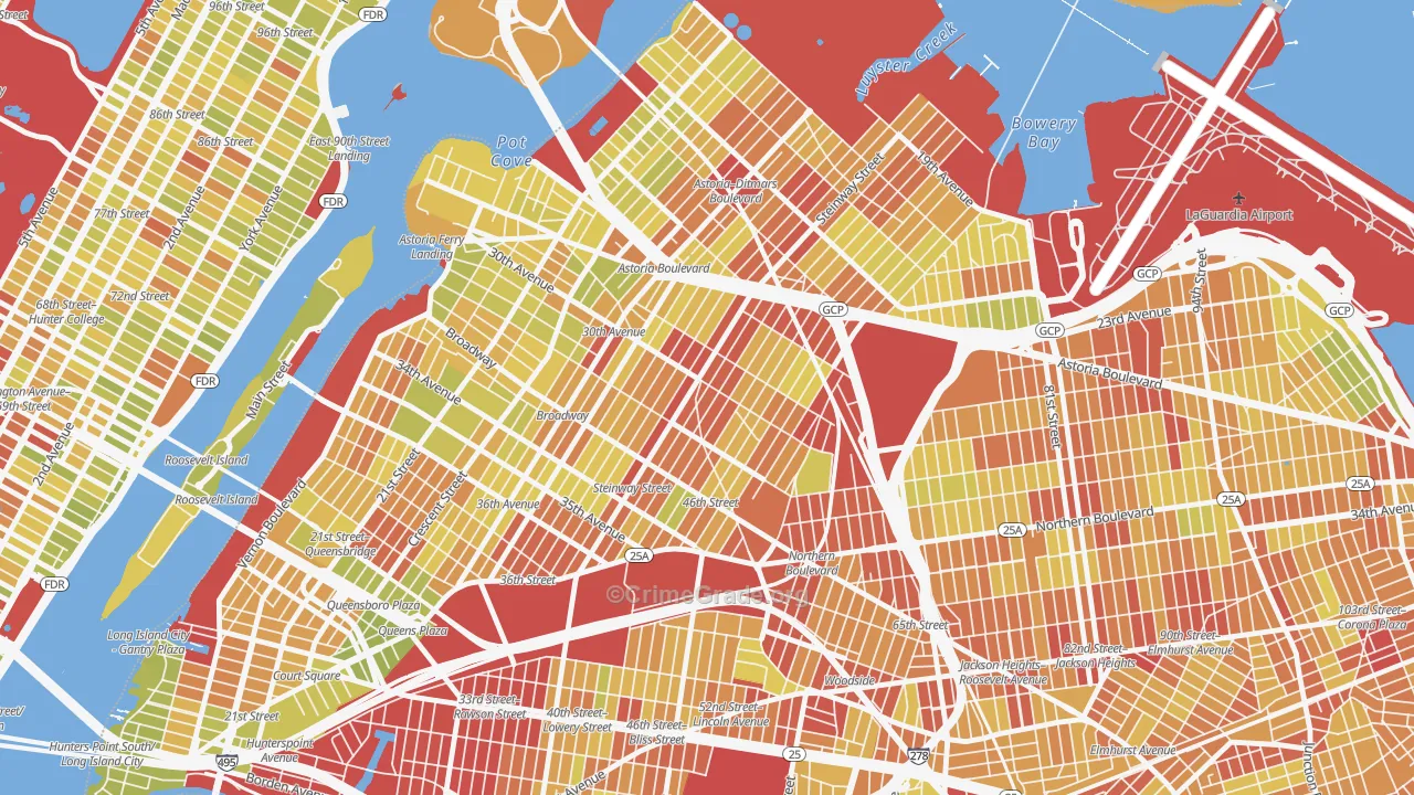 11103, NY Map of Vehicle Theft Rates
