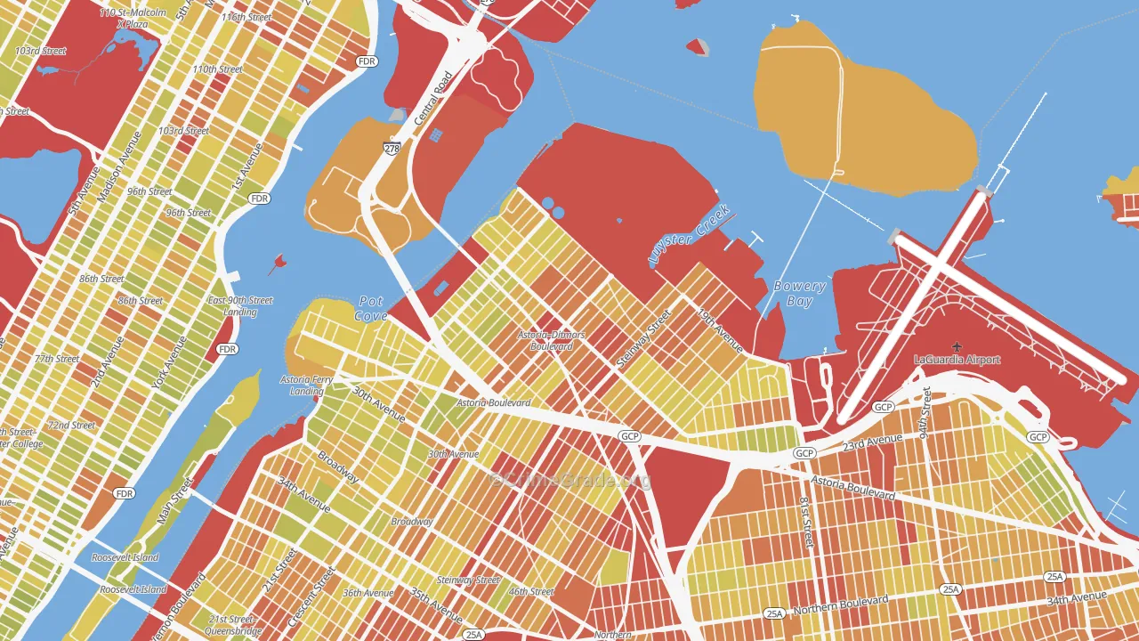 11105, NY Map of Vehicle Theft Rates