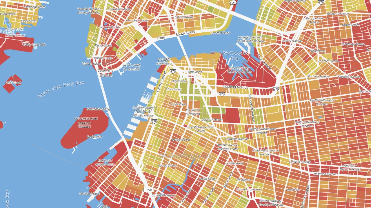 11201, NY Map of Vehicle Theft Rates