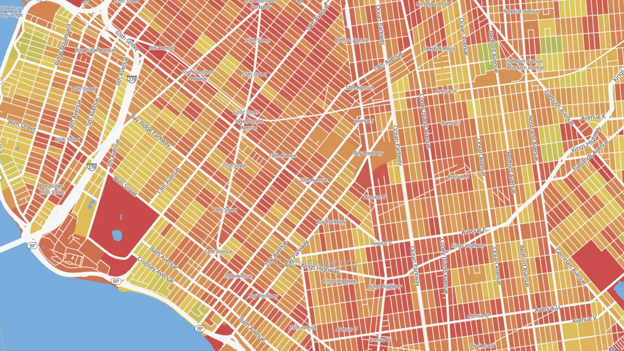 11204, NY Map of Vehicle Theft Rates