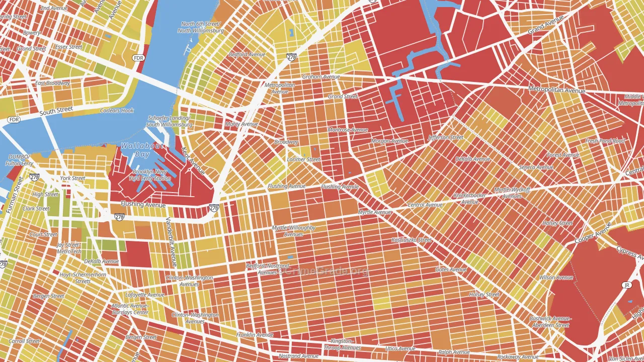 11206, NY Map of Vehicle Theft Rates