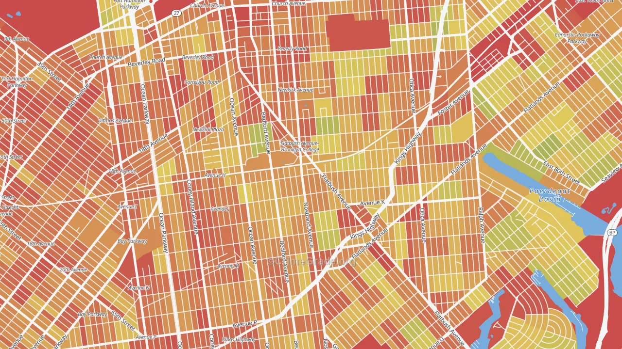 11210, NY Map of Vehicle Theft Rates