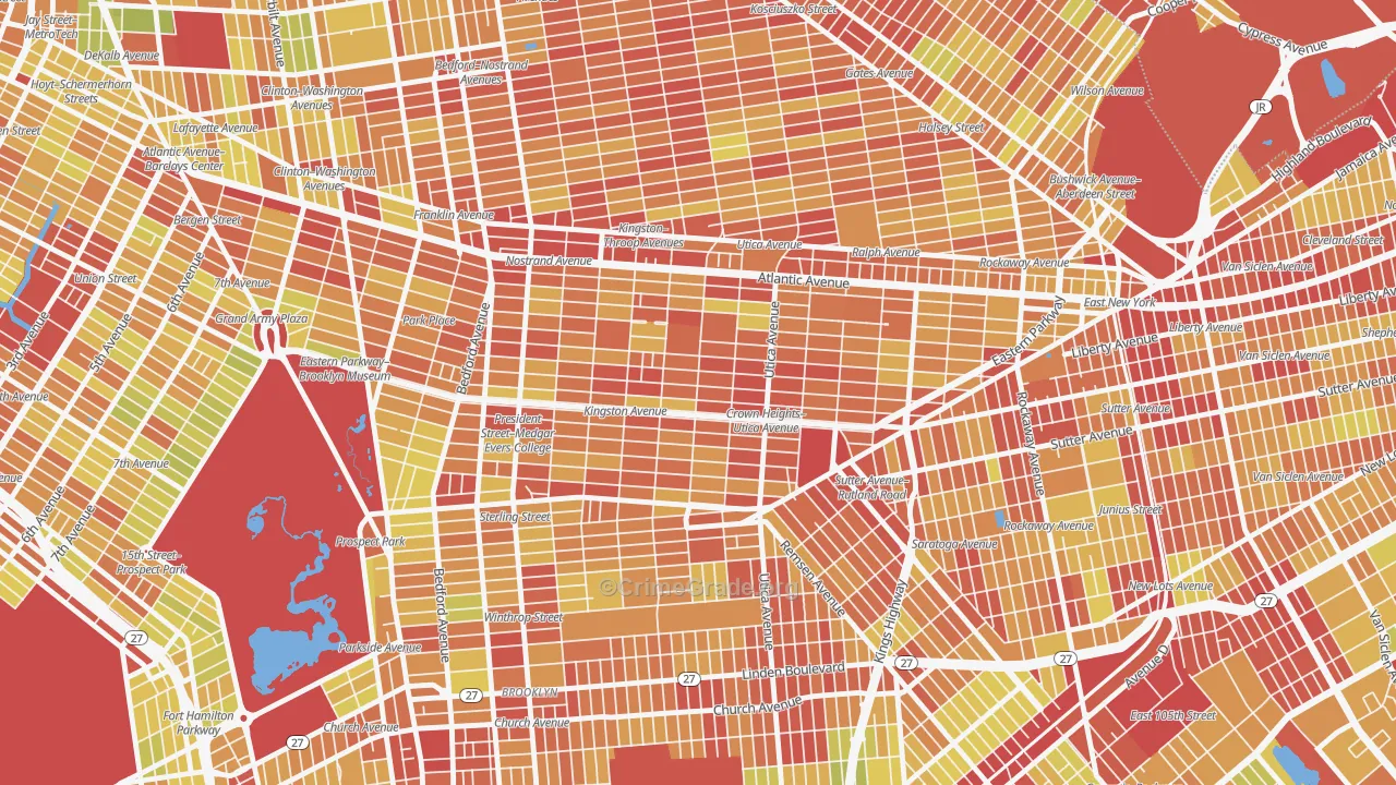 11213, NY Map of Vehicle Theft Rates