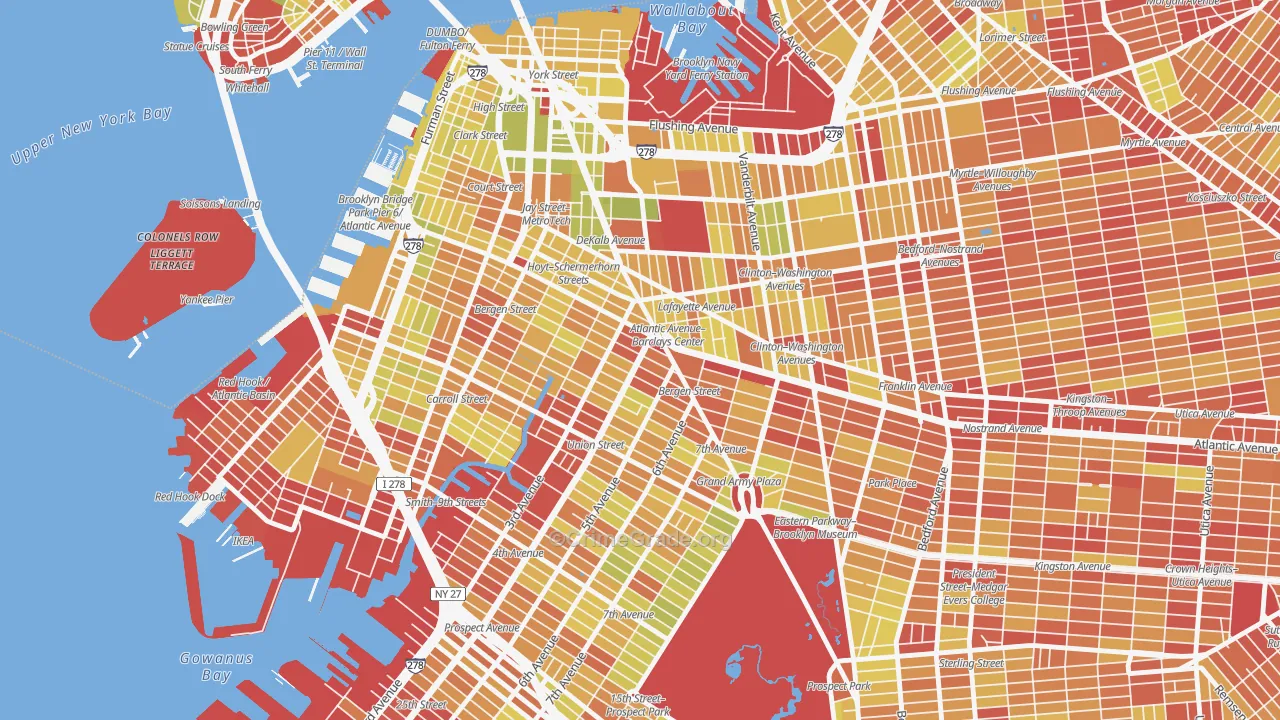 11217, NY Map of Vehicle Theft Rates
