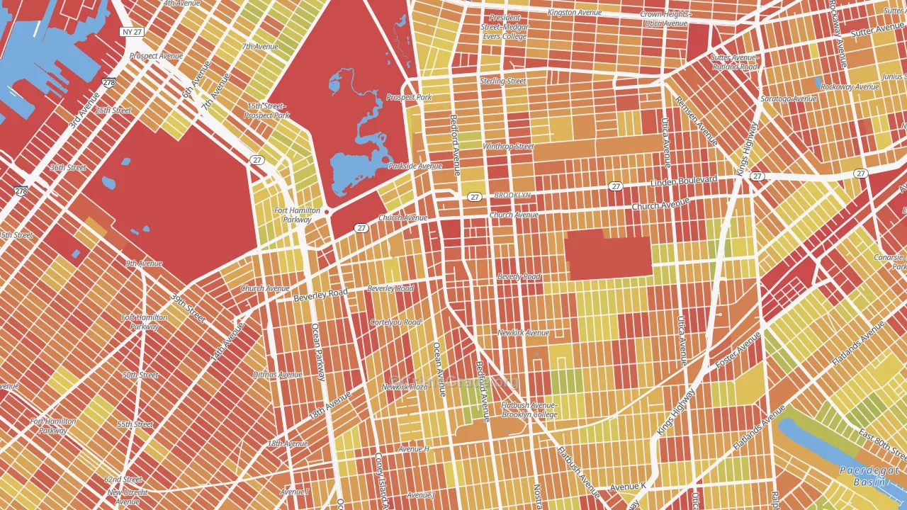 11226, NY Map of Vehicle Theft Rates