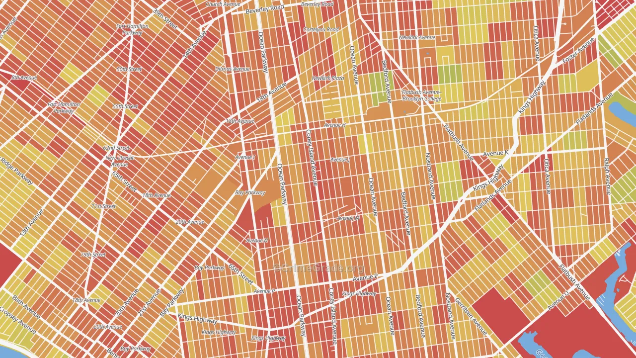 11230, NY Map of Vehicle Theft Rates