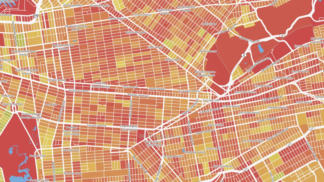 11233, NY Map of Vehicle Theft Rates