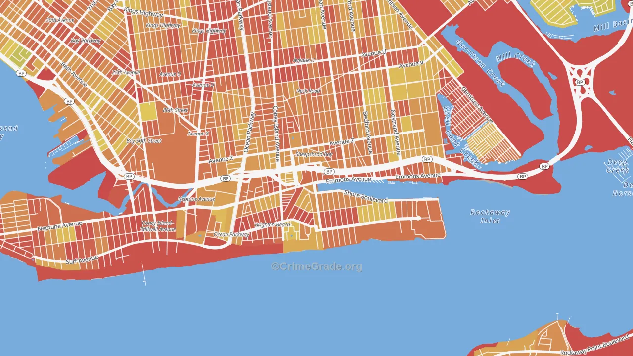 11235, NY Map of Vehicle Theft Rates