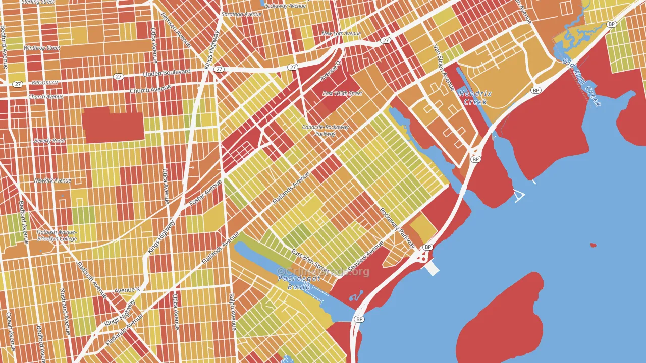 11236, NY Map of Vehicle Theft Rates