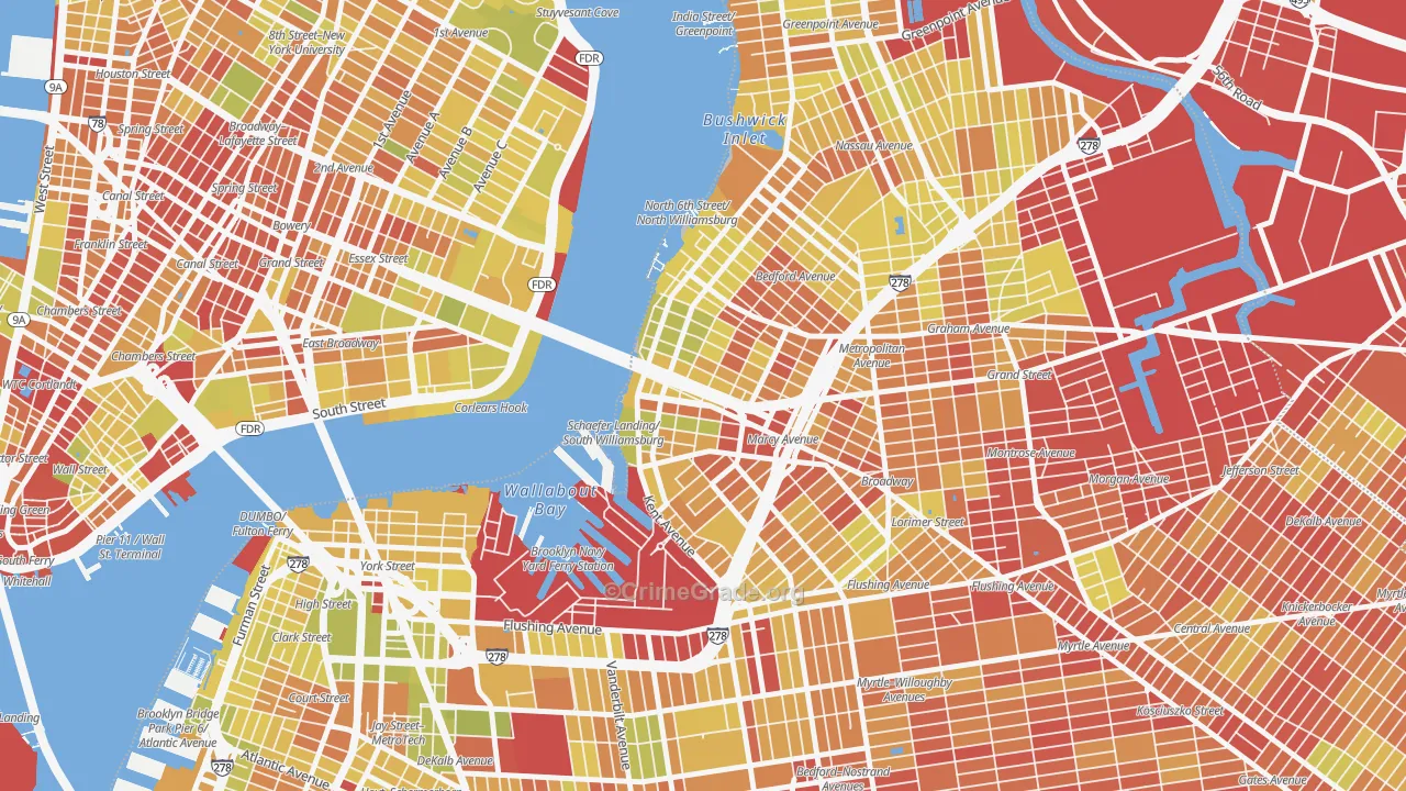 11249, NY Map of Vehicle Theft Rates