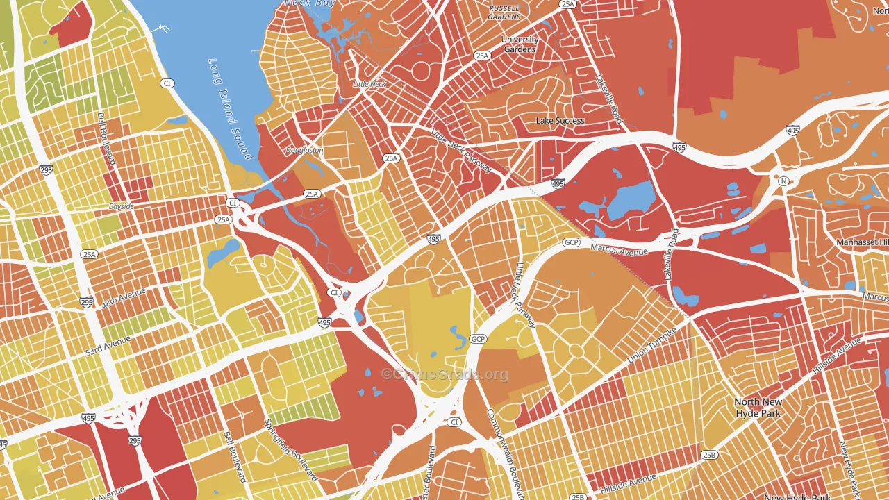 11362, NY Map of Vehicle Theft Rates